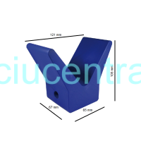 Valties priekio plastikinė atrama V formos  Valties priekio plastikinė atrama V formos